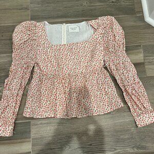 Tuckernuck Hyacinth House Floral Clemons Blouse